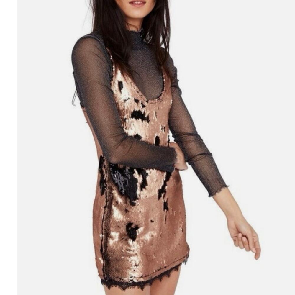 Free People Double Take Sequin Slip dress